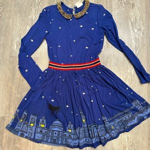 Mini Boden Roald Dahl Castle Dress size 9 10